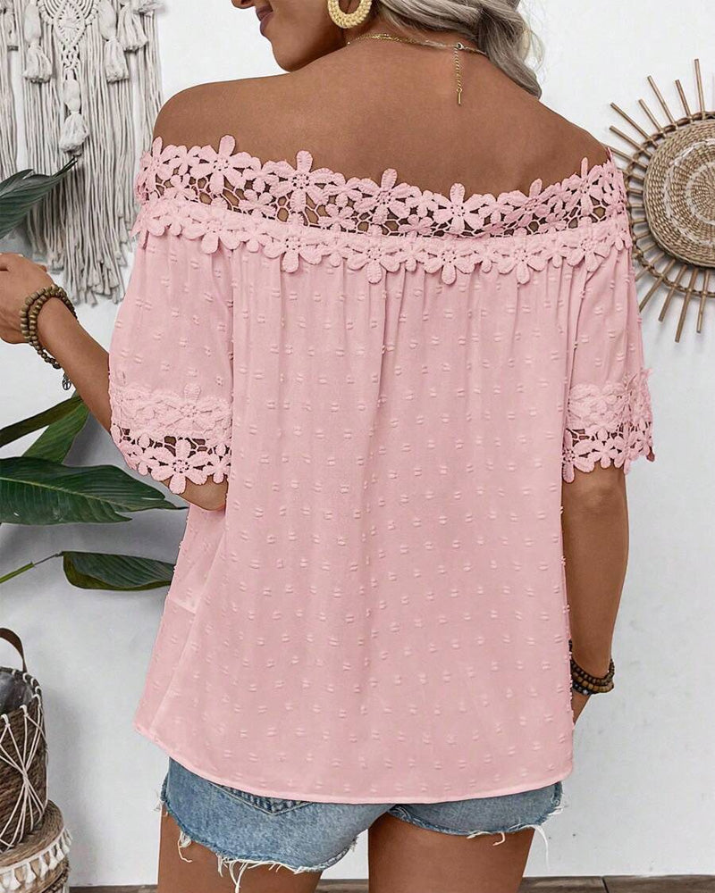 Floral Bare Blouse | Støtt brystkreft