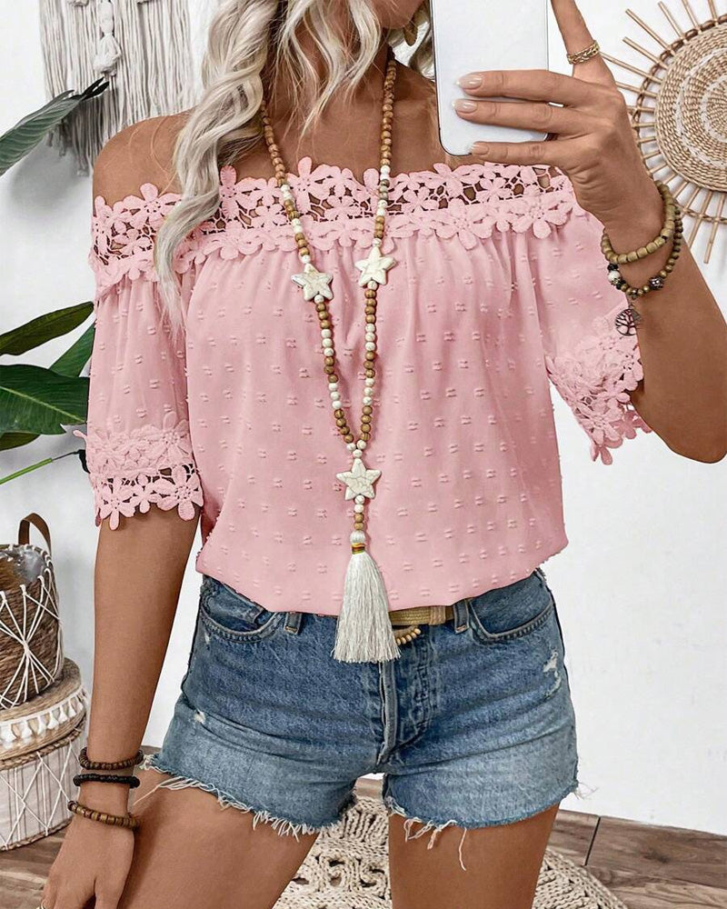 Floral Bare Blouse | Støtt brystkreft