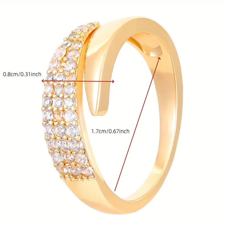 Dazzling Zirconia Ring | Støtt brystkreft