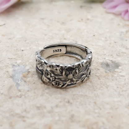 Symbolic Lotus Ring | Støtt brystkreft