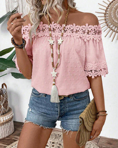 Floral Bare Blouse | Støtt brystkreft