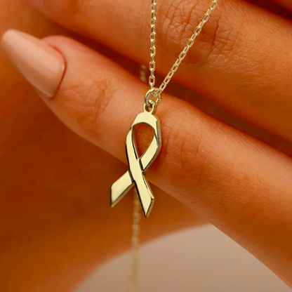 Strength Symbol Necklace | Støtte Brystkreft