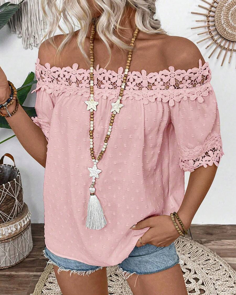 Floral Bare Blouse | Støtt brystkreft