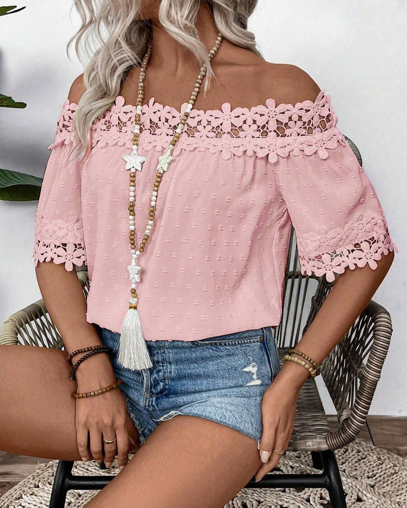 Floral Bare Blouse | Støtt brystkreft