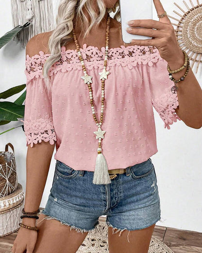 Floral Bare Blouse | Støtt brystkreft
