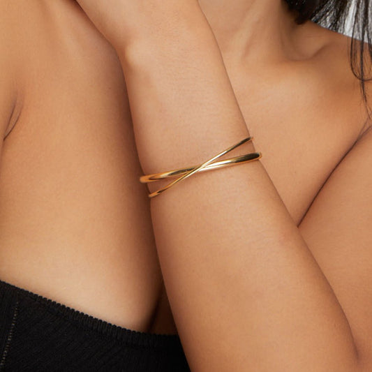 Golden Grace Bangle | Støtt brystkreft