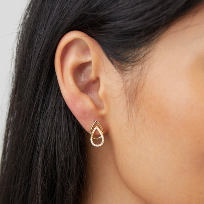 Drop Links Earrings | Støtt brystkreft