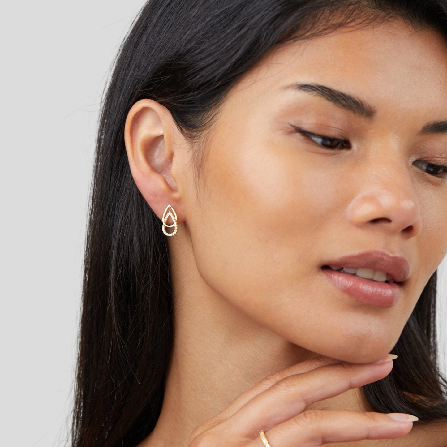 Drop Links Earrings | Støtt brystkreft