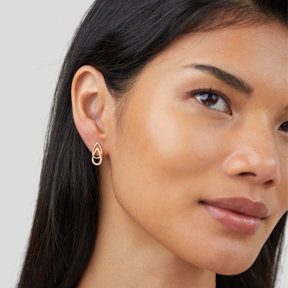 Drop Links Earrings | Støtt brystkreft