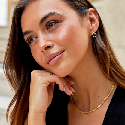 Drop Links Earrings | Støtt brystkreft