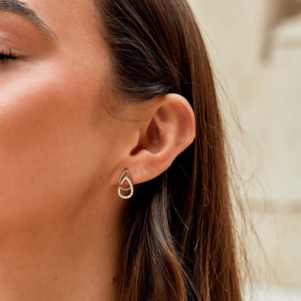 Drop Links Earrings | Støtt brystkreft