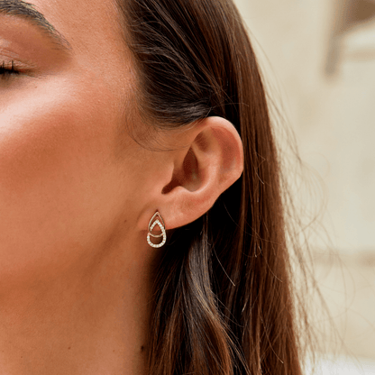 Drop Links Earrings | Støtt brystkreft