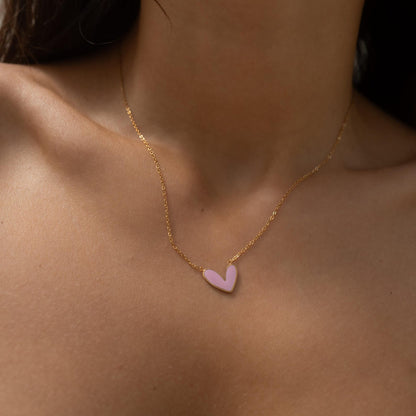 Sweetheart Pendant Necklace | Støtt brystkreft