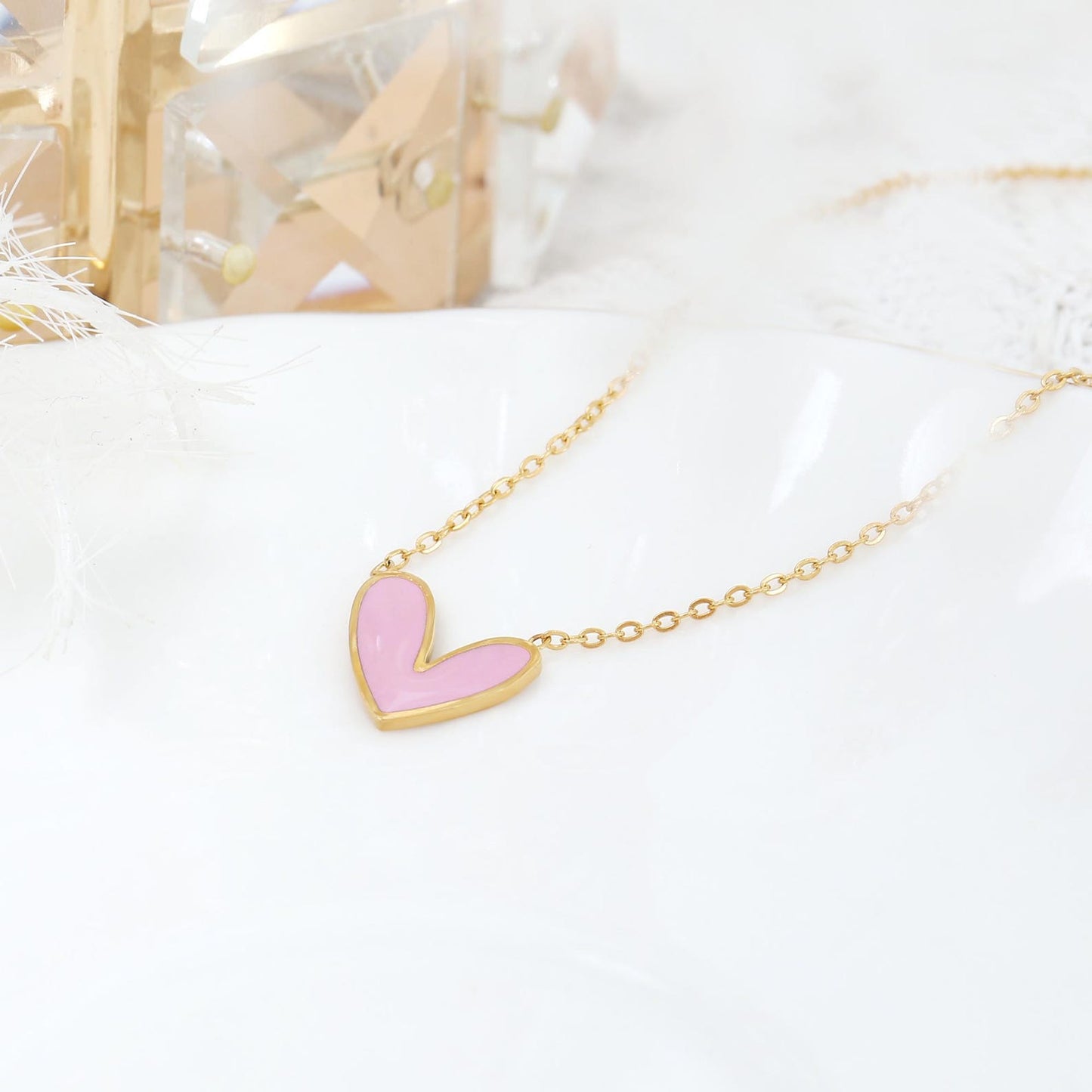 Sweetheart Pendant Necklace | Støtt brystkreft