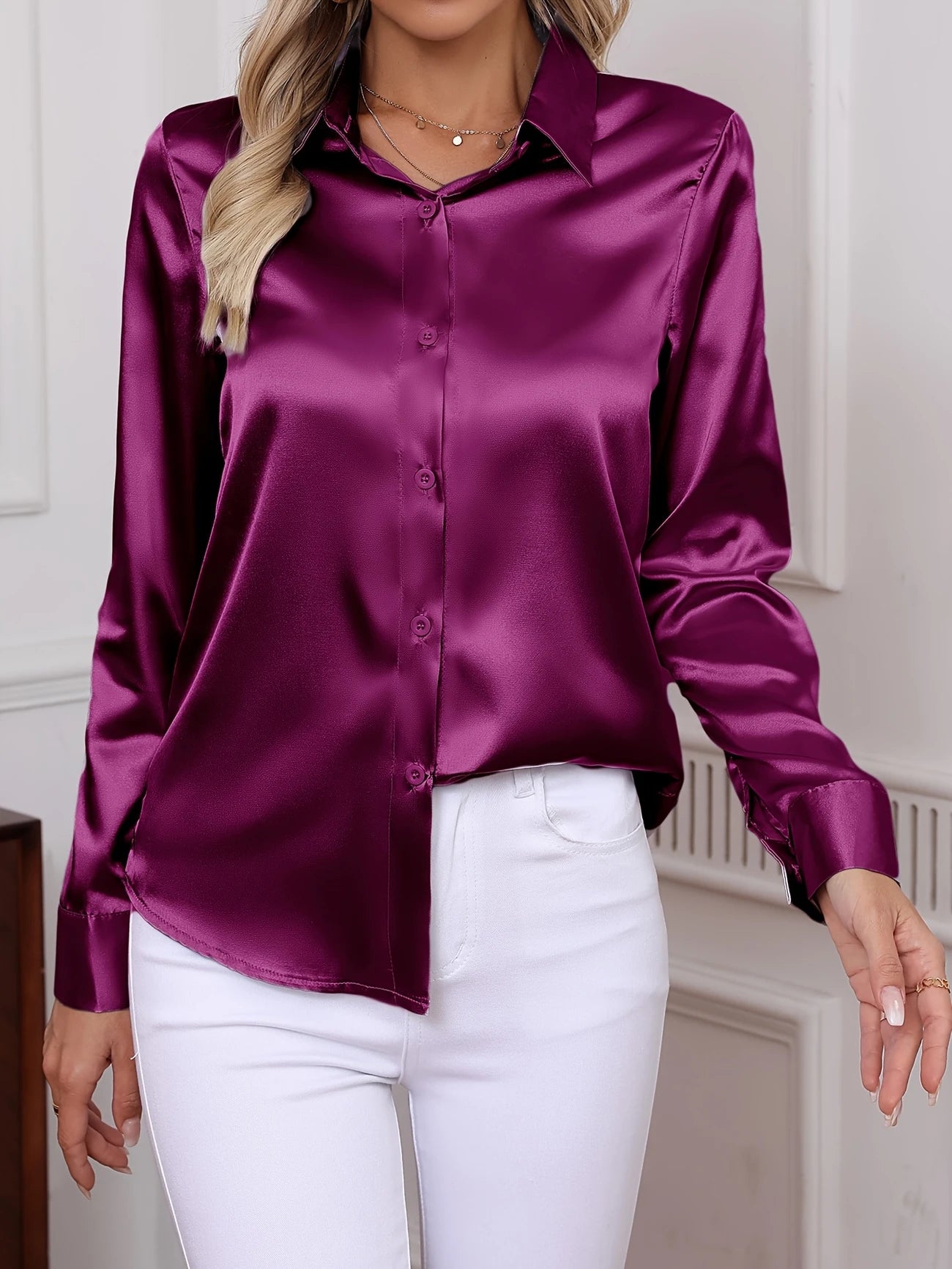 Colette™ - Tidløs polo i sateng