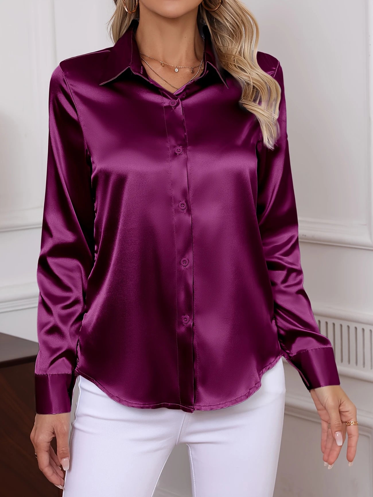 Colette™ - Tidløs polo i sateng