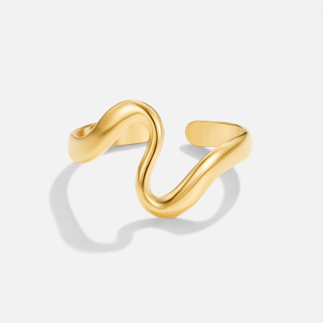 Wave Open Ring | Støtt brystkreft