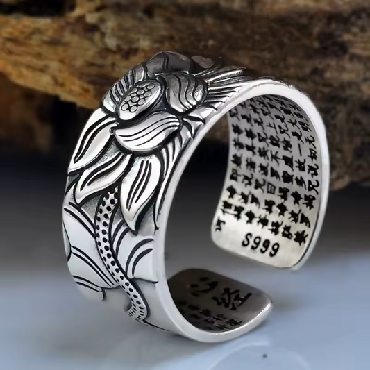 Tranquil Lotus Ring | Støtt brystkreft
