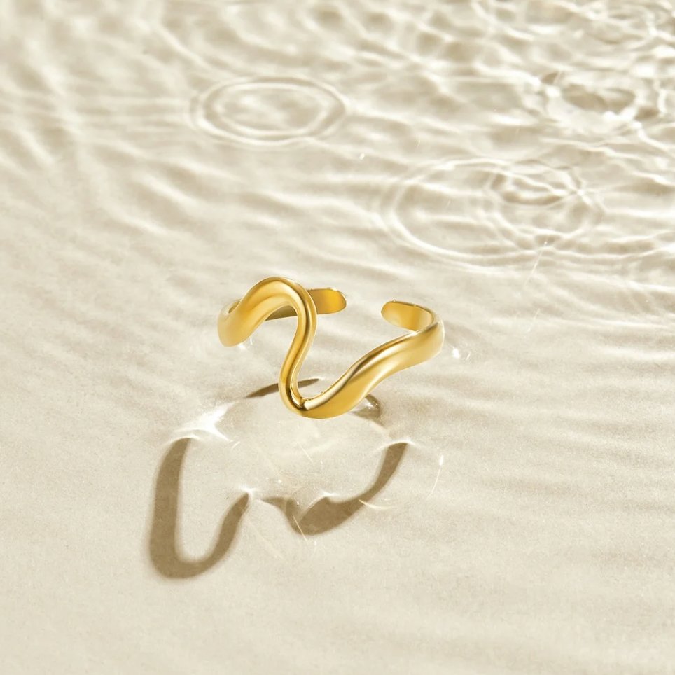 Wave Open Ring | Støtt brystkreft