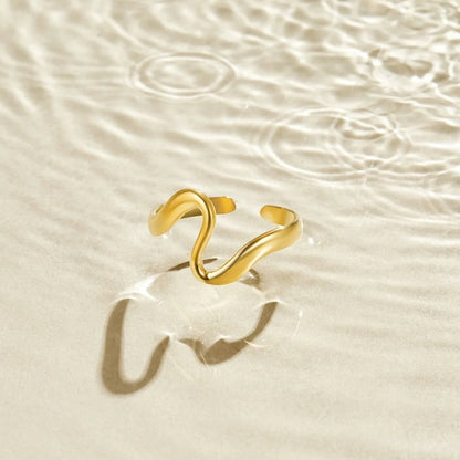 Wave Open Ring | Støtt brystkreft