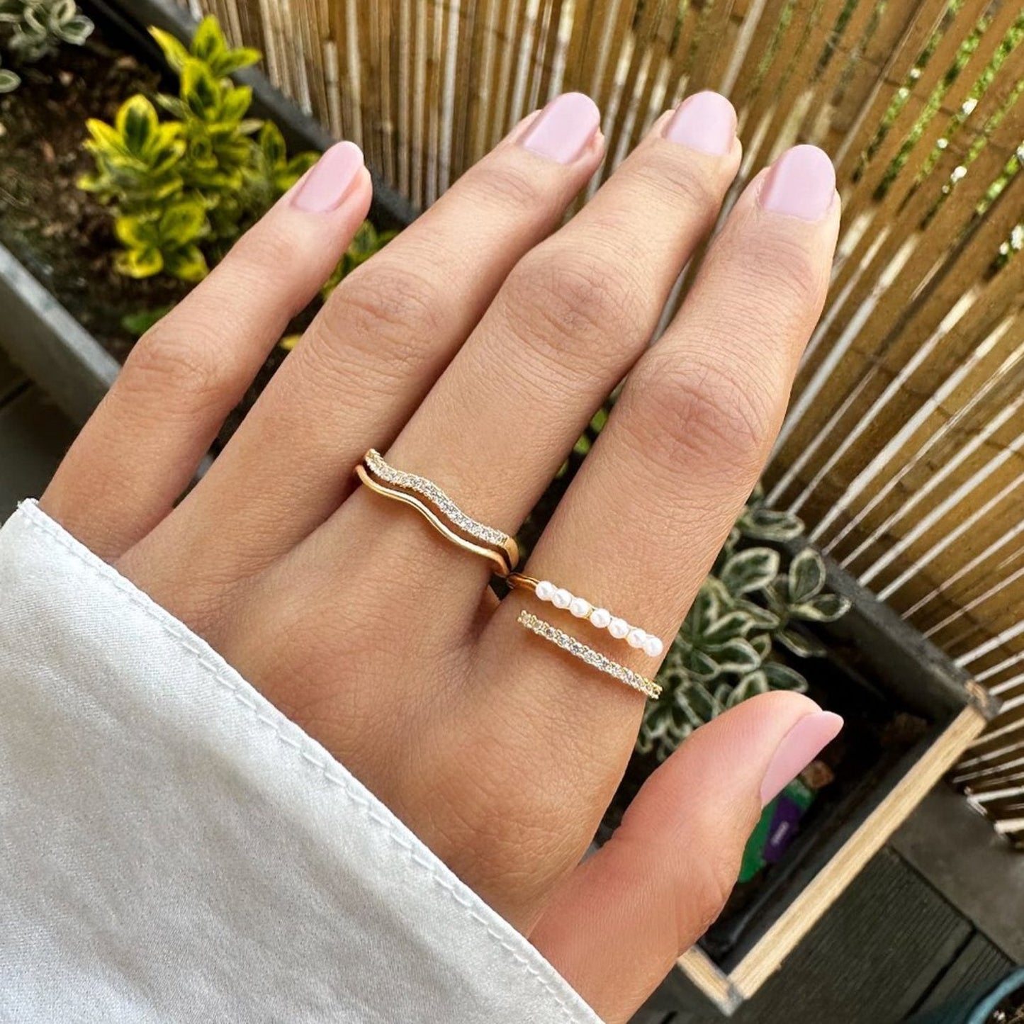 Spark & Pearl Ring | Støtt brystkreft