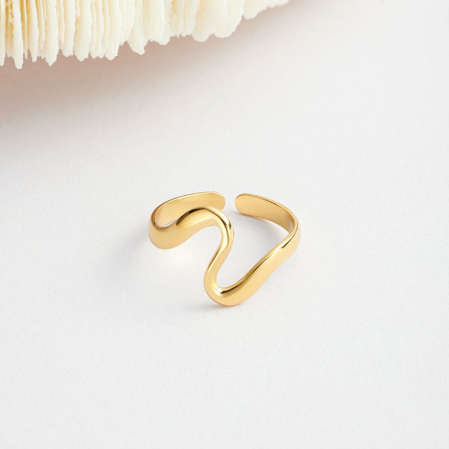 Wave Open Ring | Støtt brystkreft