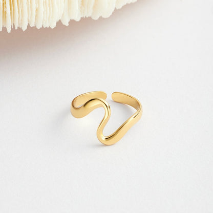 Wave Open Ring | Støtt brystkreft