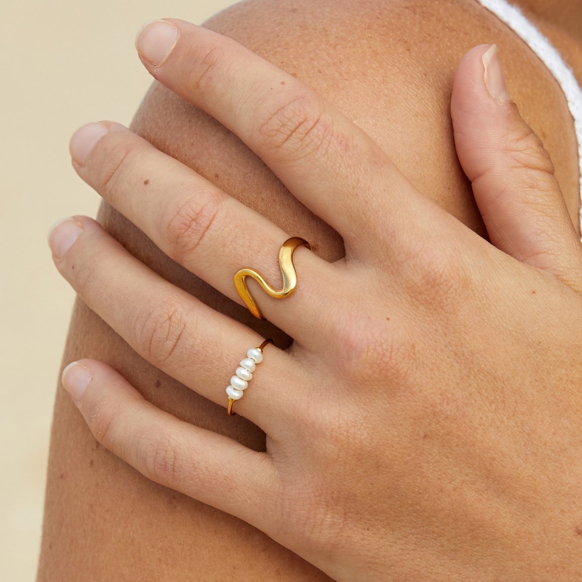 Wave Open Ring | Støtt brystkreft