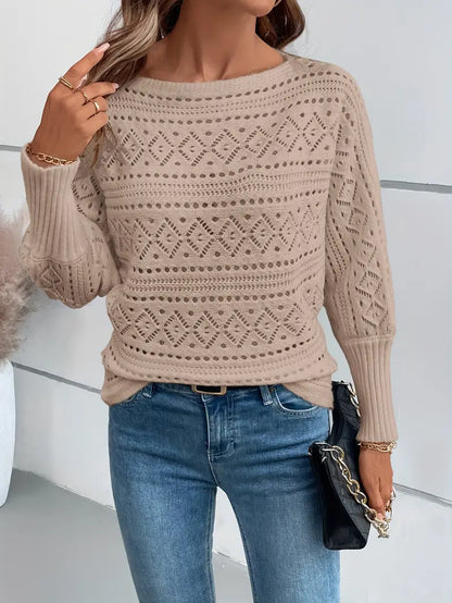 Chic Peek Knit Sweater | Støtt brystkreft