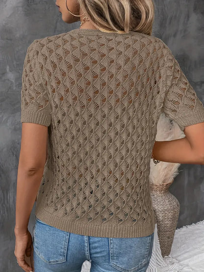Lattice Luxe V-Neck Top | Støtt brystkreft