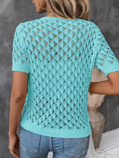 Lattice Luxe V-Neck Top | Støtt brystkreft