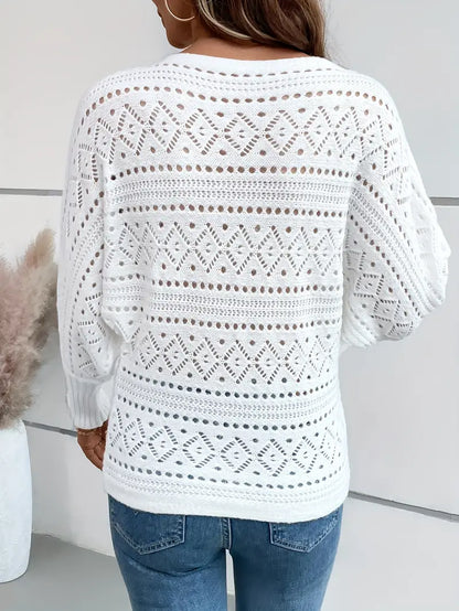 Chic Peek Knit Sweater | Støtt brystkreft