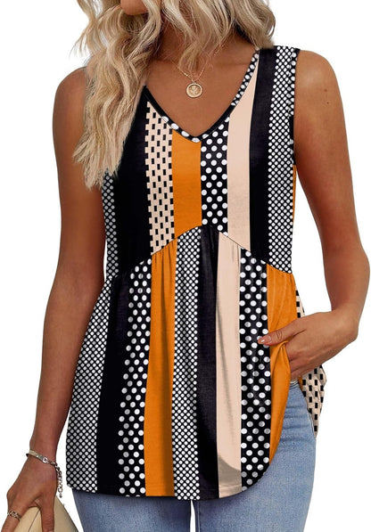 Maya™ - Blomstret peplum-tank