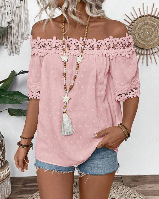 Floral Bare Blouse | Støtt brystkreft