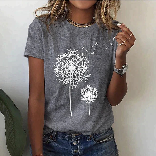 Dandelion Print Shirt | Støtt brystkreft