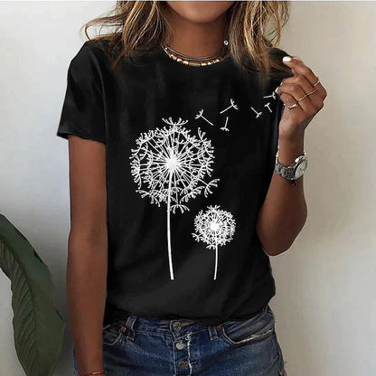 Dandelion Print Shirt | Støtt brystkreft