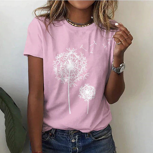Dandelion Print Shirt | Støtt brystkreft