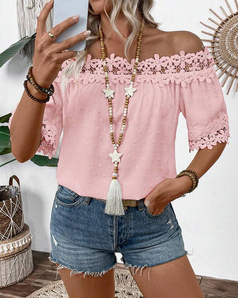 Floral Bare Blouse | Støtt brystkreft