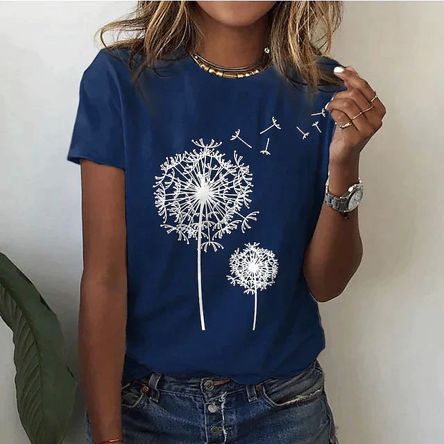 Dandelion Print Shirt | Støtt brystkreft
