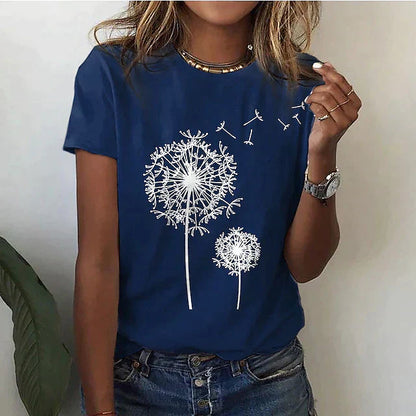 Dandelion Print Shirt | Støtt brystkreft